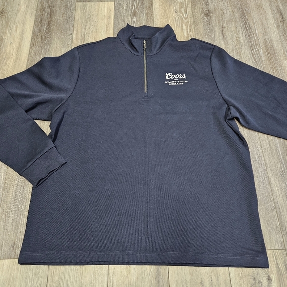 Brooks Brothers Other - Brooks Brothers Coors Navy Blue 1/4 Zip Pullover Sweater Fleece Line Men's XL